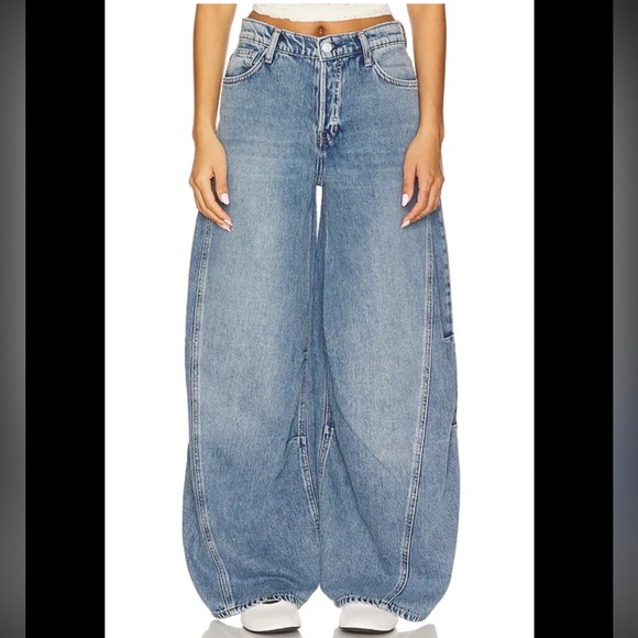 Free People Denim - Free People We The Free Westward Demi Wide Leg Baggy Jeans
